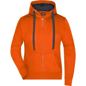 Oranje sweatvest voor dames S