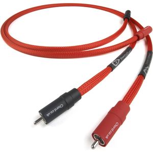 The Chord Company Shawline X Aray Analogue RCA Interlink verzilverde geleiders stereoset 2 stuks 0,5 meter