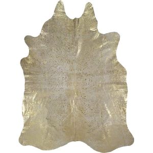 Tapijt Vloerkleed Koeienhuid Goud Leder / Bont 180x250x0,3cm | Mars & More