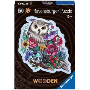 Houten Uil Puzzel (150 Stukjes)