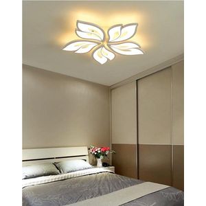 UnicLamps LED Bluetooth - 5 Bloemen Plafondlamp Met Afstandsbediening - Smart lamp - Dimbaar Met App - Woonkamerlamp - Moderne lamp - Plafoniere