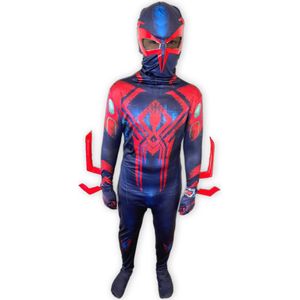 Superheldendroom - Spider-Man 2099 Miguel - 140 (8/9 Jaar) - Verkleedkleding - Superheldenpak