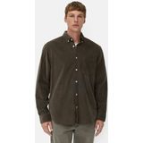 camel active fleXXXactive® overhemd met lange mouwen, button-downkraag en borstzakje - Maat menswear-L - Donkerbruin