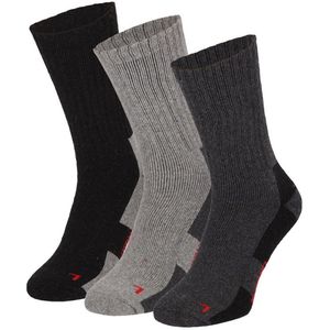 Apollo socks - 3 pack - thermo / tracking - grijs multi - maat 39/42