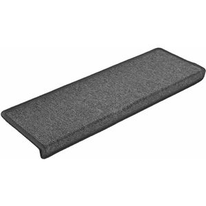 vidaXL Trapmatten 30 st 65x21x4 cm donkergrijs - Trapmat - Trapmatten - Traptrede - Trede
