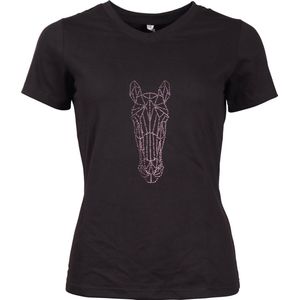 Epplejeck Shirt Epplejeck Ejglitter Horse Zwart-goud - XS