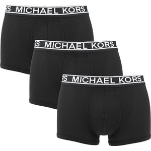 Michael Kors 3P microfiber boxer trunks zwart - M