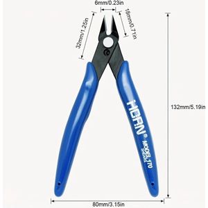 1 stks plato 170 schuine tang plastic mondstuk elektronische kniptang [As Seen on Image]