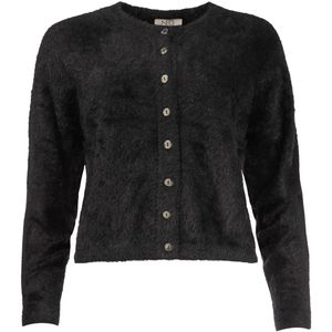 NED Vest Frino Ls Rmj Furry Knit 25w1 U172 06 900 Black Dames Maat - M