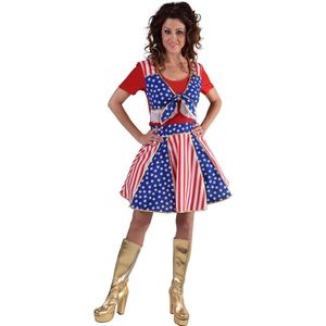 Magic By Freddy's - Cowboy & Cowgirl Kostuum - Star Spangled Cheerleader USA - Vrouw - - Medium - Carnavalskleding - Verkleedkleding