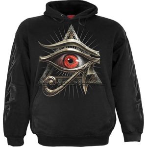 Spiral Evil Eye - Hoodie Heren Trui met capuchon - zwart - XXL