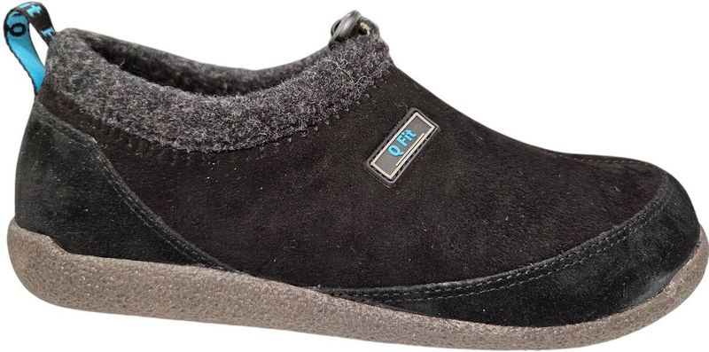Q Fit - Bern 4 - Pantoffels - Zwart - Nubuck