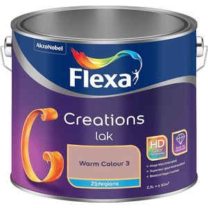 Flexa - Creations Lak Zijdeglans - Warm Colour 3 - Mengverf - 2.5 Liter