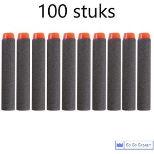 Universele pijltjes | geschikt voor nerf-n-strike speelgoedblasters | 100 stuks | zwart