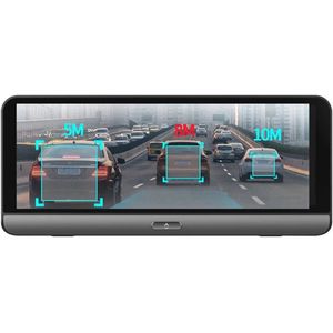 Dashcam voor Auto - 7.84"" 4G Android Dashcam – GPS Navigatie, 1080P Full HD, Achteruitrijcamera, Dual Lens, ADAS Rijhulp, WiFi, Bluetooth, Parkeermodus, Loop Recording - Zwart