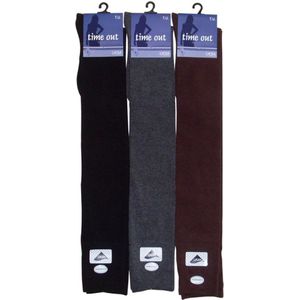 Dames overknee kous - gestreept felle kleur - 6 paar - one size - losse elastiek - 95% katoen - chaussettes socks