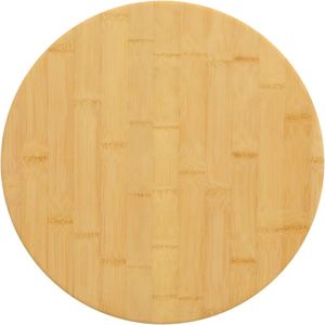 The Living Store Bamboe Tafelblad - Salontafel - Bijzettafel - Bartafel - 40 x 1.5 cm - Duurzaam en Eenvoudig Schoon te maken