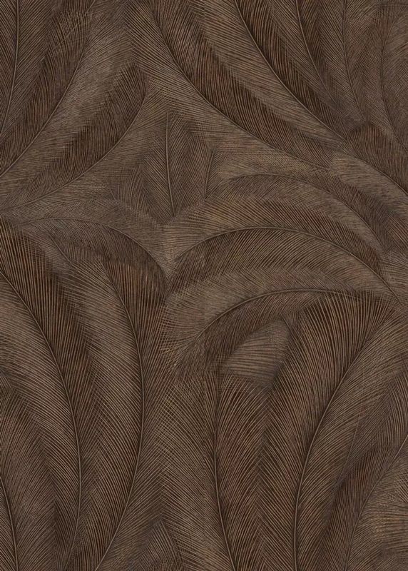 Erismann Elysium Vliesbehang - Bruin Bloemen/Bladeren Patroon