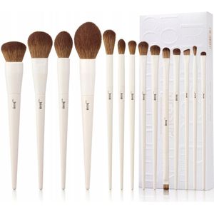 JESSUP Make-up Kwasten Set 14 Stuks - Lichtgrijs - T329