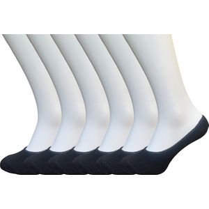Classinn No inn Footie sneaker sokken katoen onzichtbaar 6 Paar zwart Maat 43-46 met logo