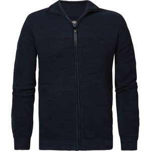 Petrol Industries - Maywood - Fijngebreid Vest - Blauw