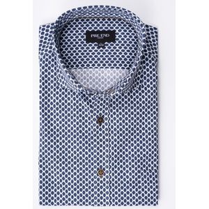 Blouse 100524 blauw / wit print LM - Morgan - Pre End - maat L