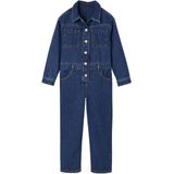 Vertbaudet - Jumpsuit - Denim - Workerstijl - Voor Meisjes