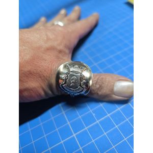 Moria. Lepelring. Plaats MARKEN.Statement ring-Handsieraad-vriendschapsring - zilver90- uniseks - Marken stad - licht verstelbaar bij bestelling - voor hem en haar -