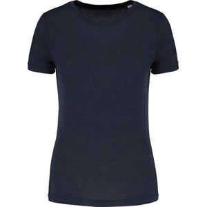 Damessport-T-shirt triblend met ronde hals 'Proact' French Navy Heather - XXL