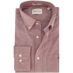 Gant - Regular Fit - Casual Overhemd - Paars - Button-Down Boord