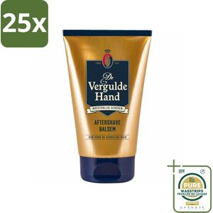 25 x Vergulde Hand Aftershave Balsem 100 ml - Grootverpakking - Aftershave Balsem - Huidverzorging - Scheren - Gevoelige Huid - Kalmerende Balsem