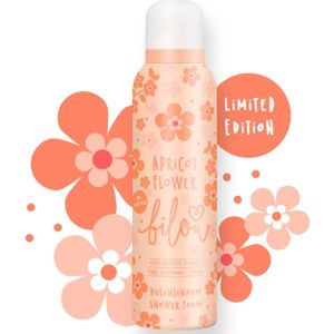 Bilou Doucheschuim - Apricot Flower | 1x 200ml - Bloemige-Vanille Geur - Zoete Abrikoos & Bloesems | Vegan Formule - Limited Edition 2025
