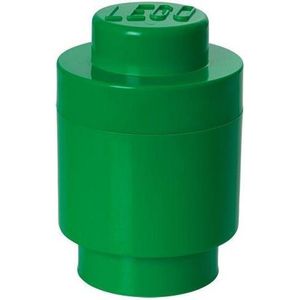 Opbergbox Lego Brick 1 Rond Groen