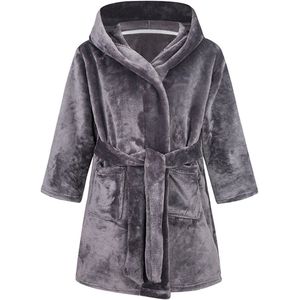 Badjassen voor meisjes - Warme effen winterbadjassen - Vlamvertragende stof - Flanellen badjassen voor kinderen - Dubbelzijdige fleece badjassen met capuchon en zakken - Badjassen met capuchon voor jongens - Pyjamacadeaus - Huiskleding - 120#