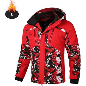 Nivard Skipak - SkiBroek - Skijas - Ski Suit - Wintersport - Heren - Winter - Warm Fleece - Rood - Maat M