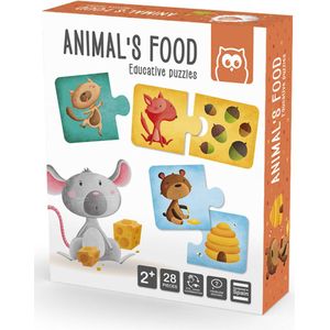 Eurekakids Combi Puzzel Dieren - Animal's Food - Educatief