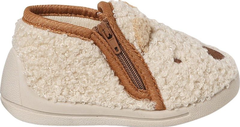 Babyslofjes - Bruin - 3D-dierenhoofd - Antislipzool