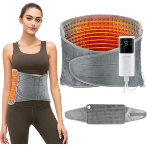 Warmteband - Oplaadbaar Warmteband - Elektrisch Warmtekussen voor Rug - 125 x 30 cm - Snelle Verwarming - 9 Temperaturen