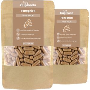 Fenegriek Capsules 100% Puur - 120 Capsules - Alternatief voor Boezemvriendjes en Mariadistel - Fenugreek 500mg - Vervanger van Fenegriek Zaad, Poeder of Thee