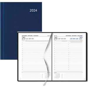 Castelli Bureau H42 agenda 2024 - 1 dag - A5 - Omslag Balacron - 14.5 x 20.5 cm - blauw