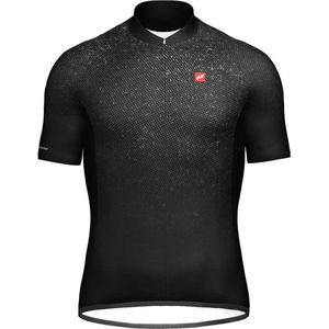 Massi Pro Korte Mouw Wielertrui Zwart S Man