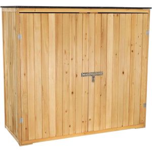 Tuinkast Hout - Tuinkist - Tuinkasten voor Buiten - Tuinberging - 140x60x130cm