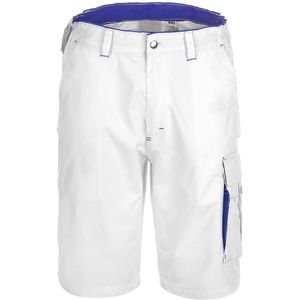 TMG FINESSE HEREN Werkshorts Wit – Reflecterende Biezen - Elastische Tailleband - Duurzame Riemlussen