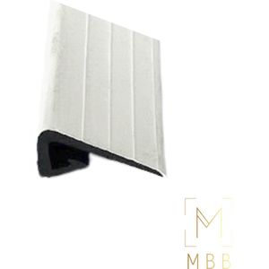Rubber voor Veranda en Serre Profiel - Wit - 10 Meter | Duurzame Waterdichte Afdichting | Perfect voor Renovatie van Dakplaten