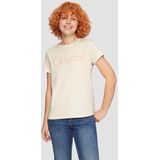 Shirt - Jersey - Ronde Hals - Kwartmouw - Normale Pasvorm - Tekst Print