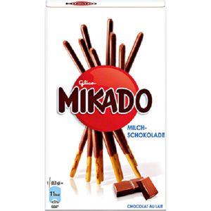 Mikado koekjes omhuld met melkchocolade, 75 g 24 pakjes