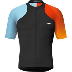 Cube Teamline Korte Mouw Wielertrui Zwart XS Man