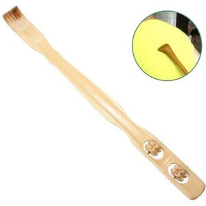 2-In-1 Bamboe Rugkrabber & Massage Roller - Rugmassage Stok - Rug Massage Apparaat