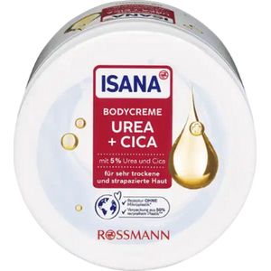 ISANA Bodycrème Urea + Cica | 1x 400ml | Hydraterende en verzachtende werking