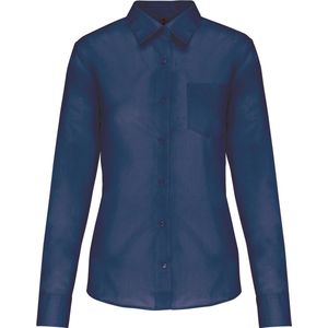 Kariban Overhemd in onderhoudsvriendelijk polykatoen-popeline dames K549 - Deep Blue - XL